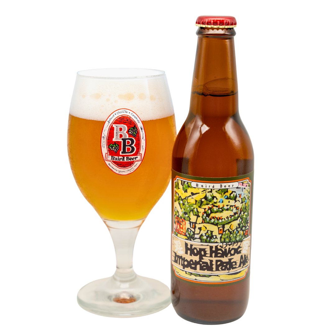 Hop Havoc Imperial Pale Ale bottle and glass