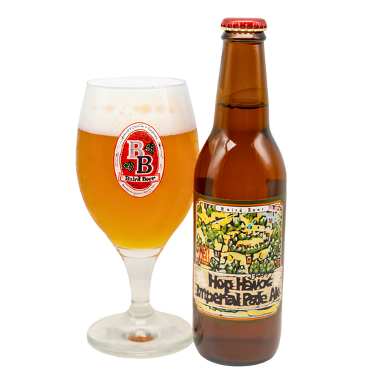 Hop Havoc Imperial Pale Ale bottle and glass