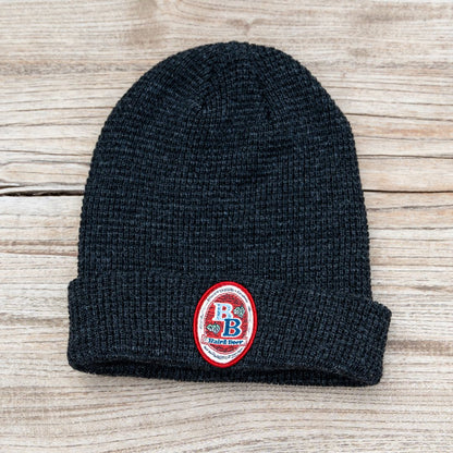 charcoal BB logo beanie