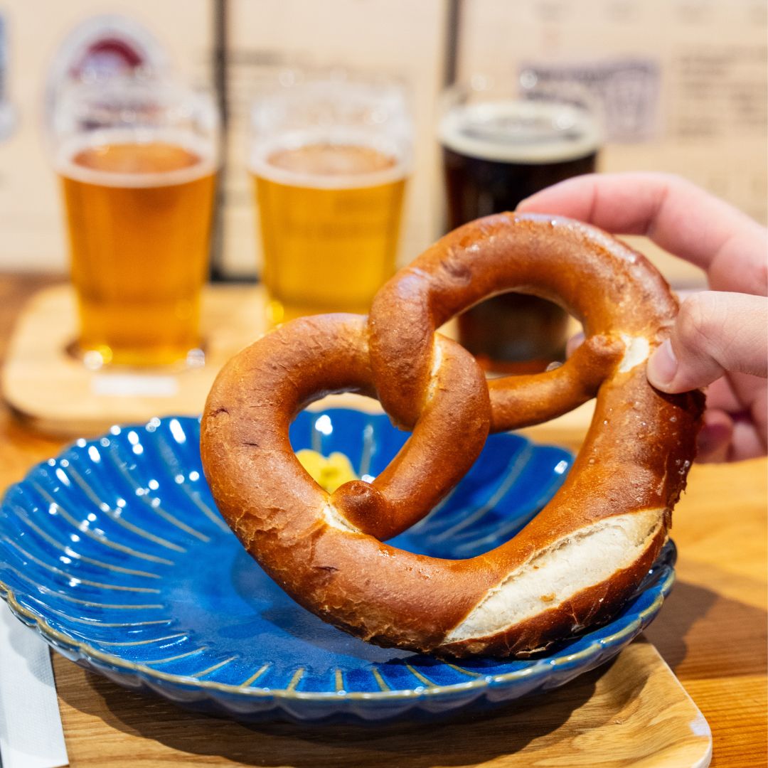 Baird Beer Station Mishima soft pretzel