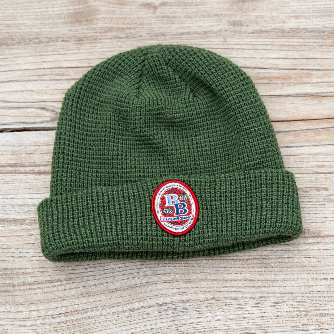 green BB logo beanie