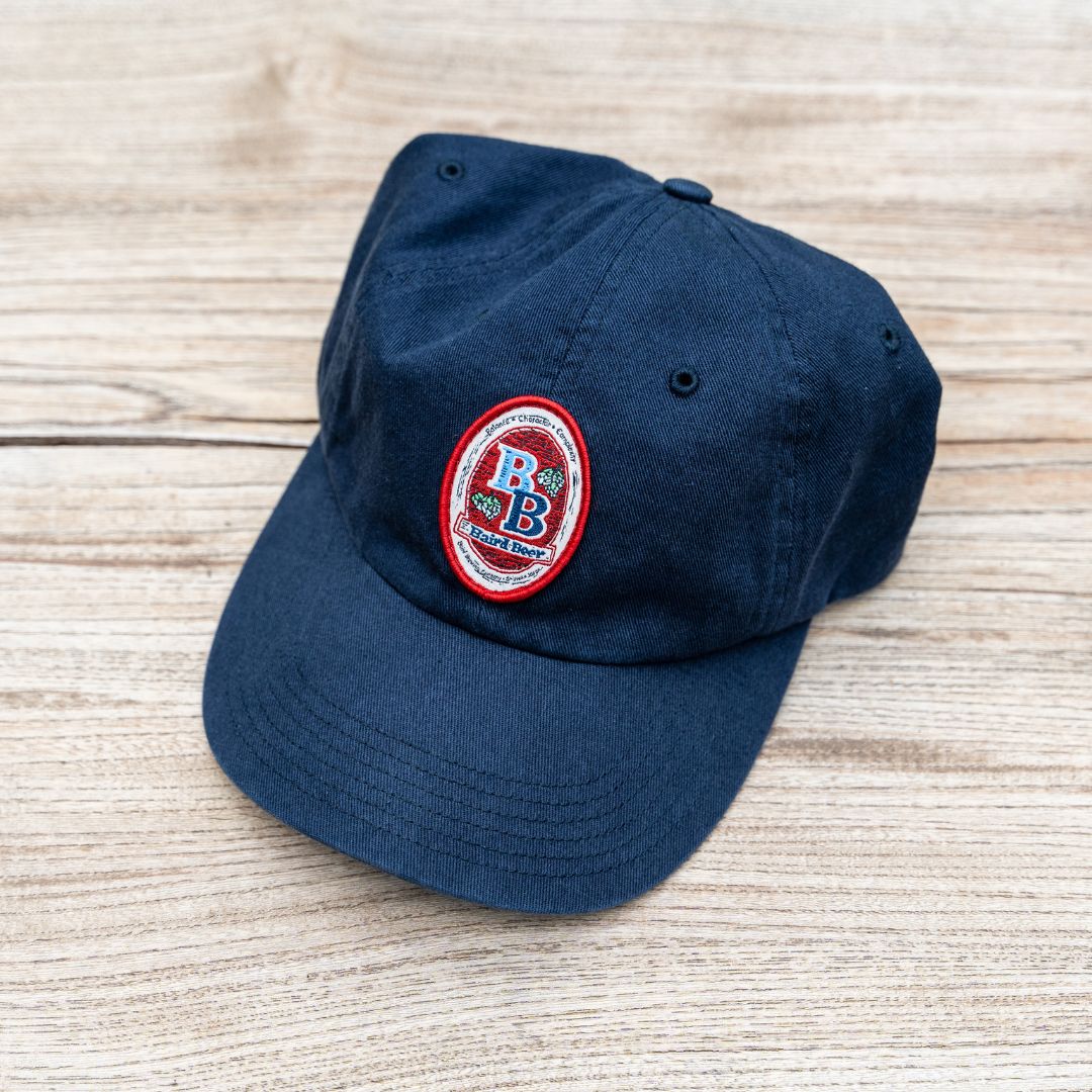 navy BB logo cap