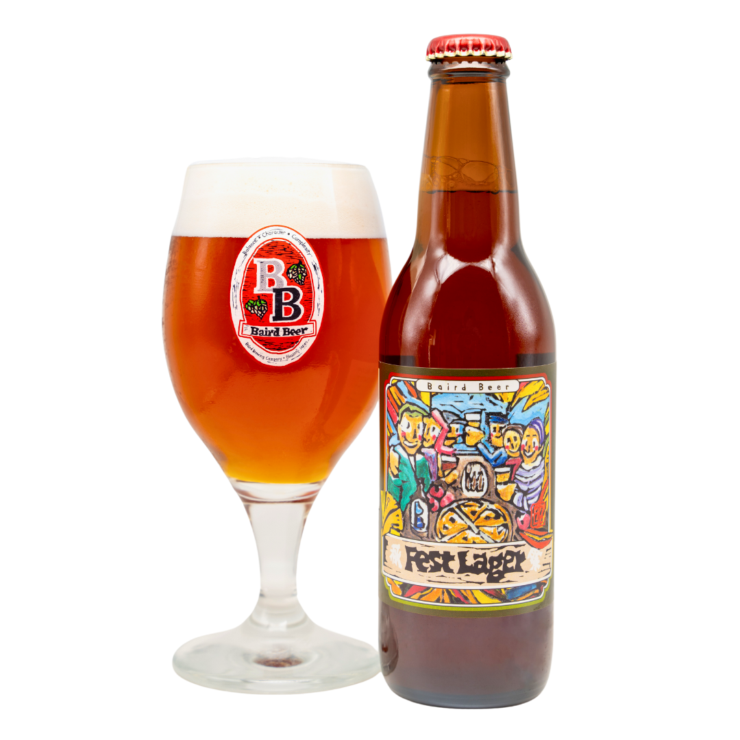 Fest Lager bottle and glass