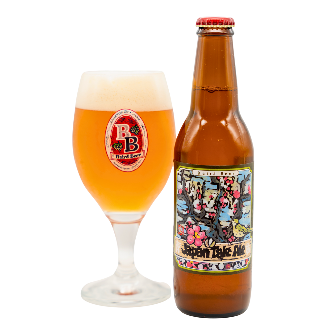 Japan Tale Ale bottle and glass