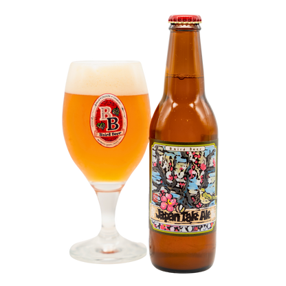 Japan Tale Ale bottle and glass