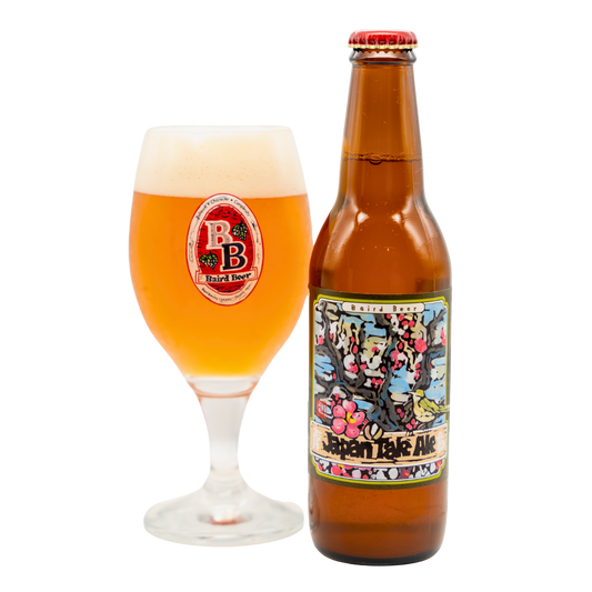 Japan Tale Ale bottle and glass