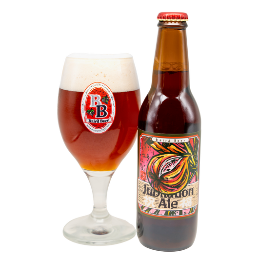 Jubilation Ale bottle and glass