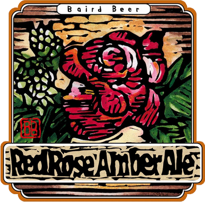 Red Rose Amber Ale label art