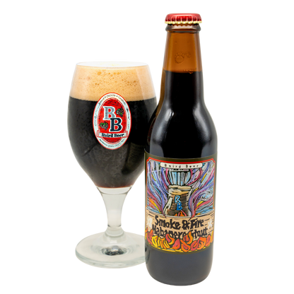 Smoke & Fire Habanero Stout bottle and glass