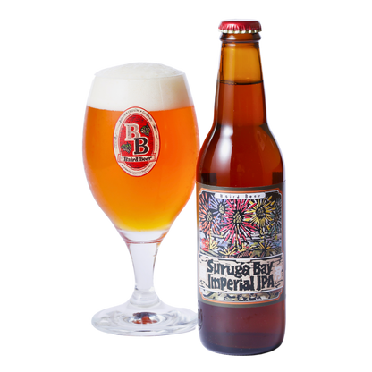 Suruga Bay Imperial IPA bottle and glass