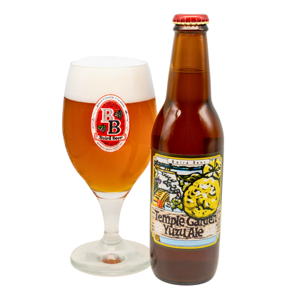 Temple Garden Yuzu Ale bottle and glass