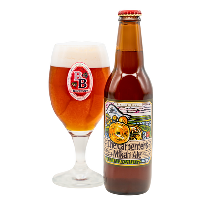 The Carpenter's Mikan Ale bottle and glass